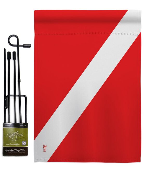 Divers Flag - Sports Interests Vertical Impressions Decorative Flags HG140930 Made In USA - Image 4