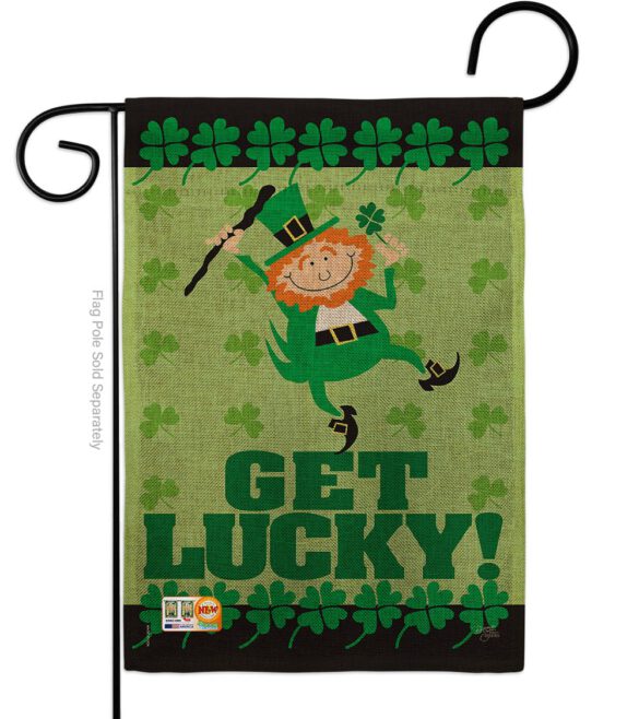 Get Lucky - St Patrick Spring Vertical Impressions Decorative Flags HG102028 Made In USA - Image 8