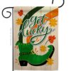 Get Lucky Boot - St Patrick Spring Vertical Impressions Decorative Flags HG120035 Made In USA