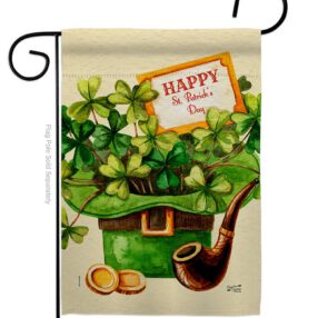 Cover and Hat - St Patrick Spring Vertical Impressions Decorative Flags HG130323 Made In USA