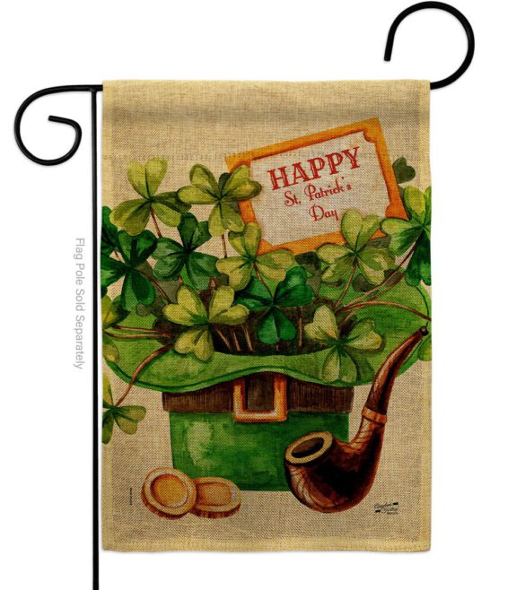 Cover and Hat - St Patrick Spring Vertical Impressions Decorative Flags HG130323 Made In USA - Image 22