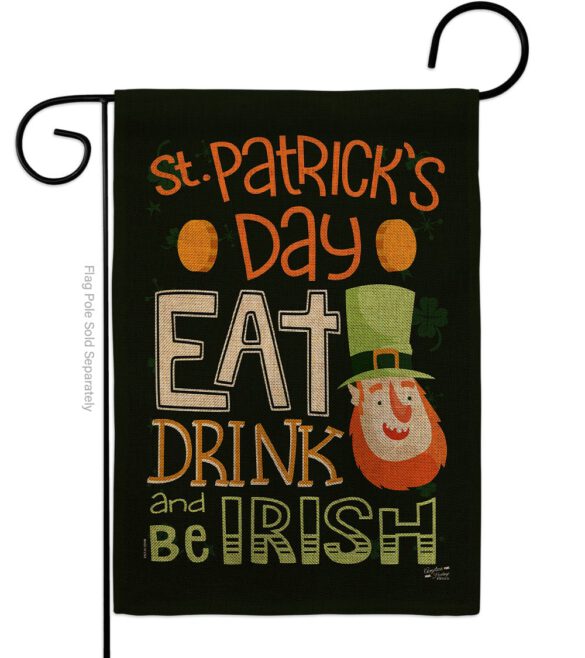 Be Irish - St Patrick Spring Vertical Impressions Decorative Flags HG137315 Made In USA - Image 12