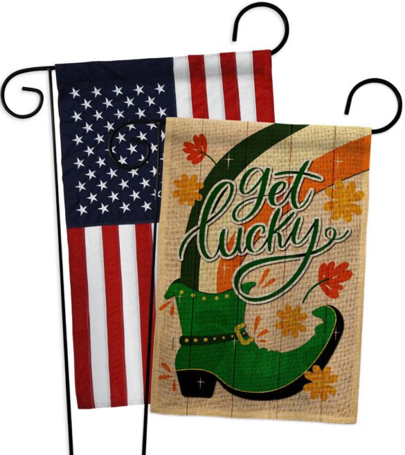 Get Lucky Boot - St Patrick Spring Vertical Impressions Decorative Flags HG120035 Made In USA - Image 30