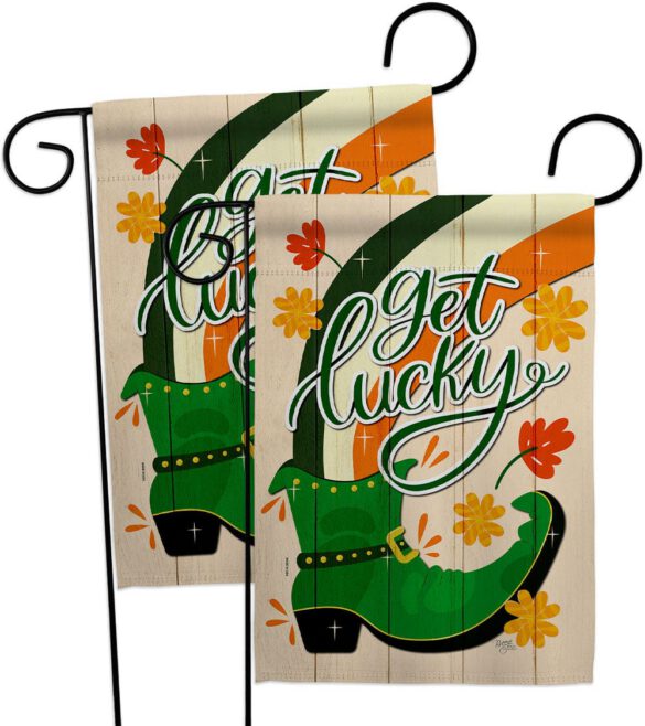 Get Lucky Boot - St Patrick Spring Vertical Impressions Decorative Flags HG120035 Made In USA - Image 11