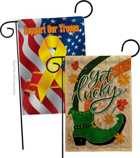 Get Lucky Boot - St Patrick Spring Vertical Impressions Decorative Flags HG120035 Made In USA - Image 34