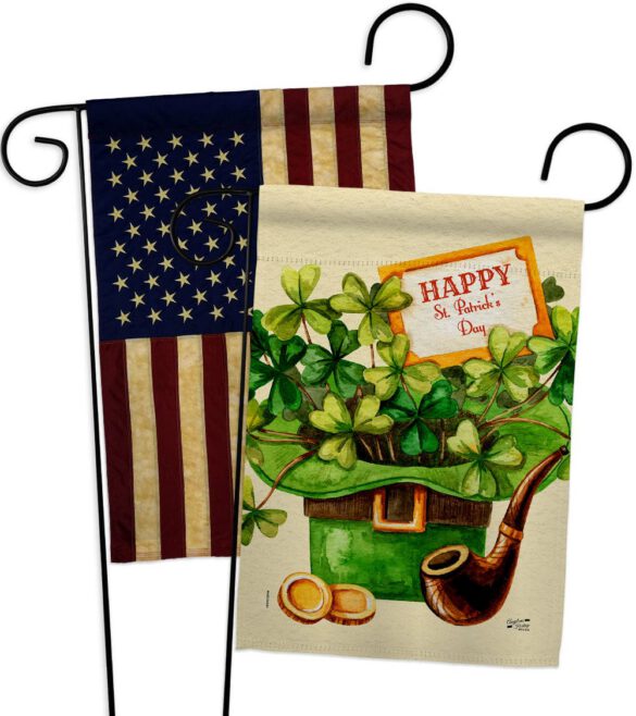 Cover and Hat - St Patrick Spring Vertical Impressions Decorative Flags HG130323 Made In USA - Image 7