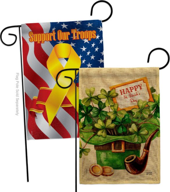 Cover and Hat - St Patrick Spring Vertical Impressions Decorative Flags HG130323 Made In USA - Image 34