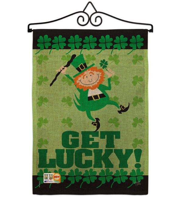Get Lucky - St Patrick Spring Vertical Impressions Decorative Flags HG102028 Made In USA - Image 10