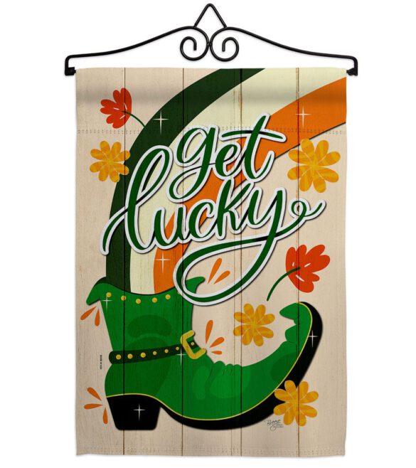 Get Lucky Boot - St Patrick Spring Vertical Impressions Decorative Flags HG120035 Made In USA - Image 16