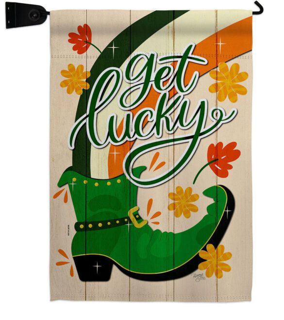 Get Lucky Boot - St Patrick Spring Vertical Impressions Decorative Flags HG120035 Made In USA - Image 18