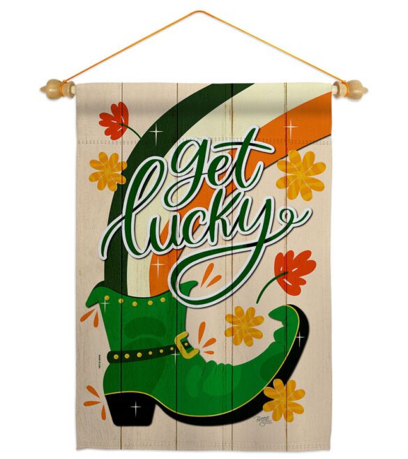 Get Lucky Boot - St Patrick Spring Vertical Impressions Decorative Flags HG120035 Made In USA - Image 19