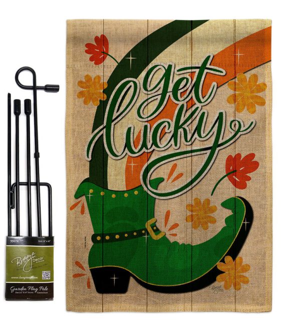 Get Lucky Boot - St Patrick Spring Vertical Impressions Decorative Flags HG120035 Made In USA - Image 25