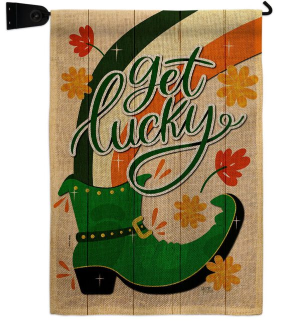 Get Lucky Boot - St Patrick Spring Vertical Impressions Decorative Flags HG120035 Made In USA - Image 39