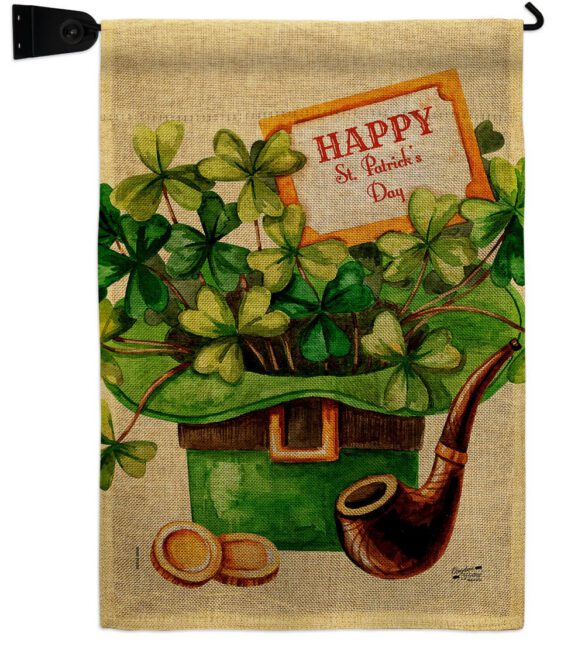 Cover and Hat - St Patrick Spring Vertical Impressions Decorative Flags HG130323 Made In USA - Image 39
