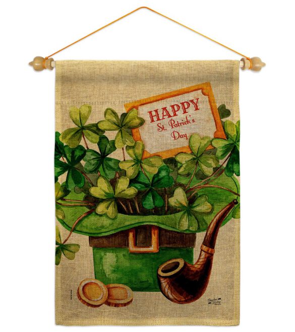 Cover and Hat - St Patrick Spring Vertical Impressions Decorative Flags HG130323 Made In USA - Image 40