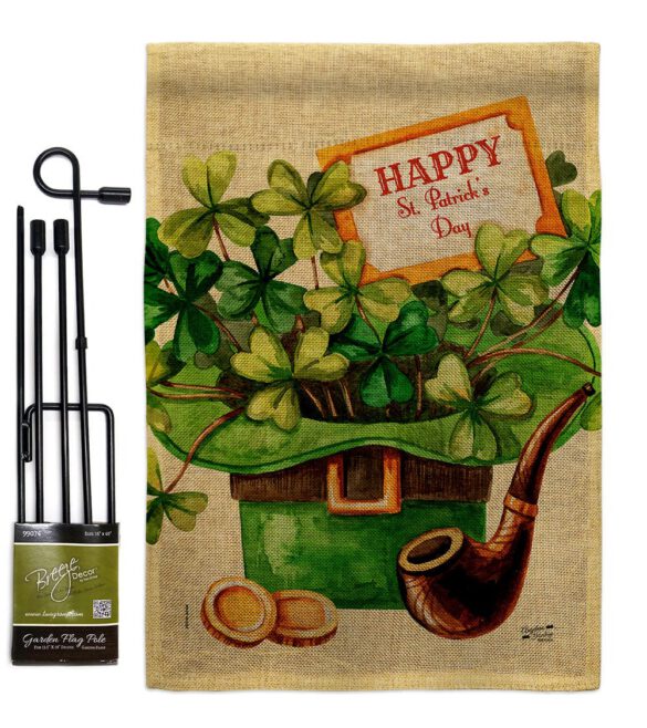 Cover and Hat - St Patrick Spring Vertical Impressions Decorative Flags HG130323 Made In USA - Image 25