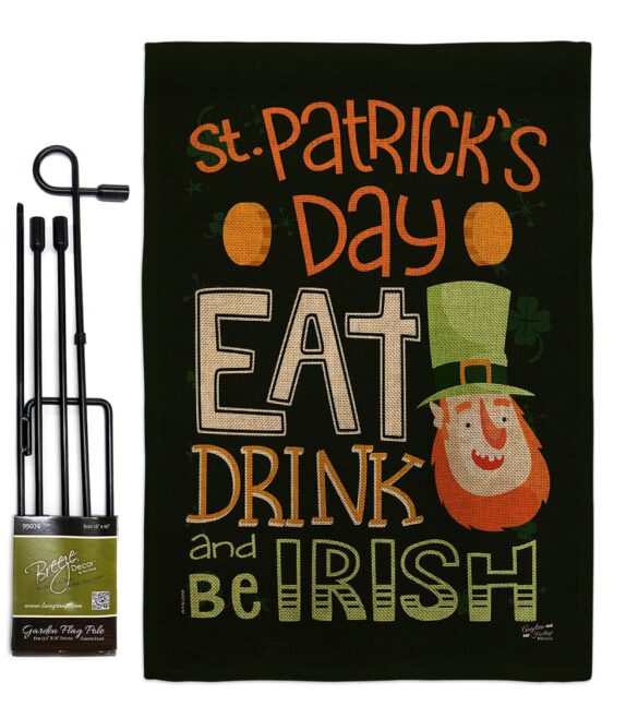 Be Irish - St Patrick Spring Vertical Impressions Decorative Flags HG137315 Made In USA - Image 13