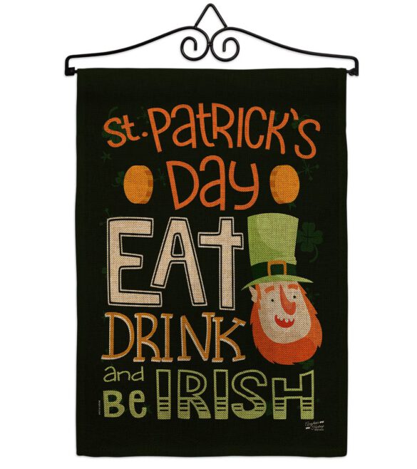 Be Irish - St Patrick Spring Vertical Impressions Decorative Flags HG137315 Made In USA - Image 14