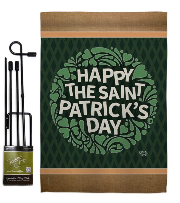 Happy St. Patrick's Day - St Patrick Spring Vertical Impressions Decorative Flags HG191084 Made In USA - Image 4