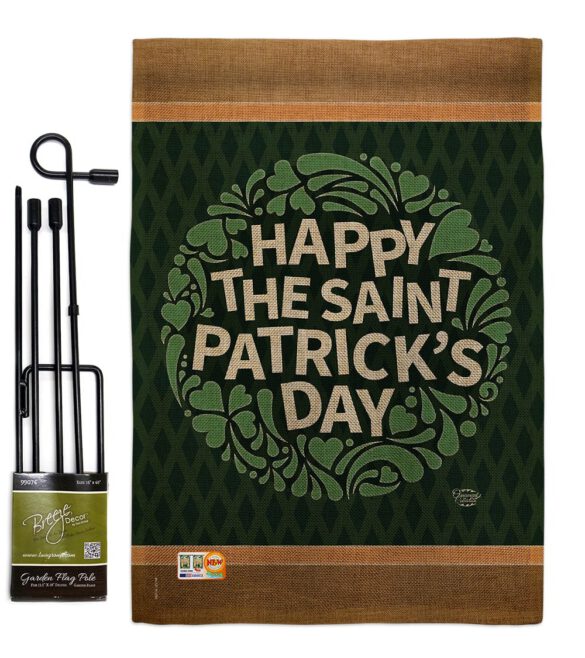 Happy St. Patrick's Day - St Patrick Spring Vertical Impressions Decorative Flags HG191084 Made In USA - Image 9