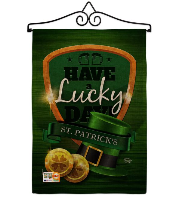Have A Lucky Day - St Patrick Spring Vertical Impressions Decorative Flags HG192157 Made In USA - Image 10