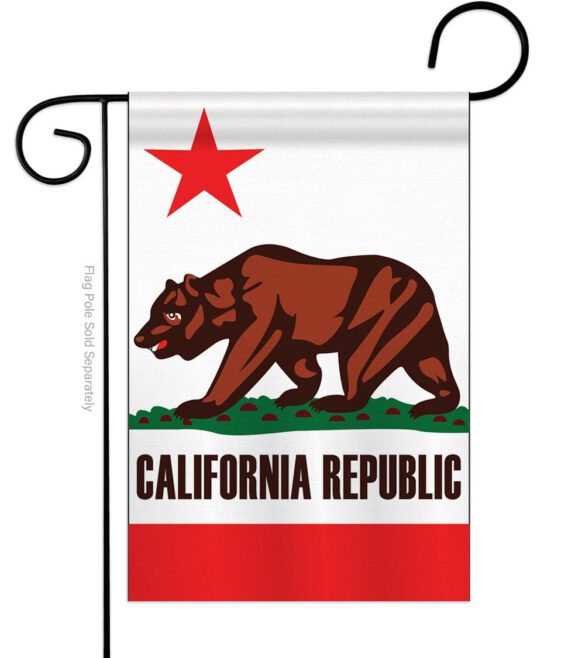 California - States Americana Vertical Applique Decorative Flags HG108050 - Image 7