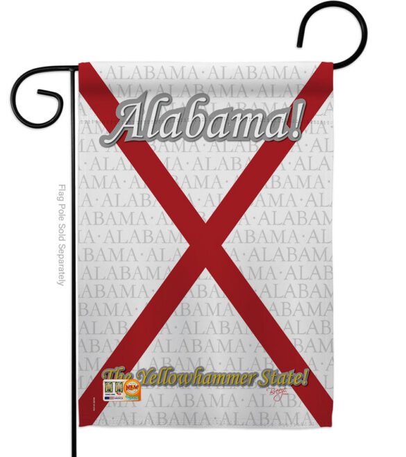 Alabama - States Americana Vertical Impressions Decorative Flags HG108117 Made In USA - Image 2