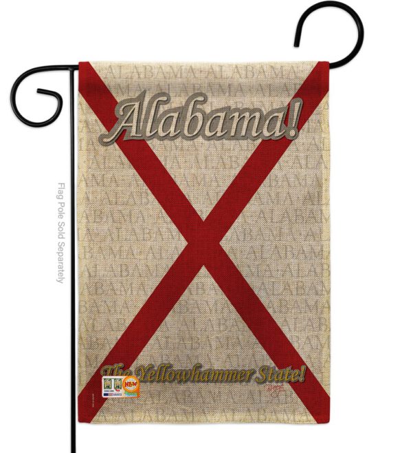 Alabama - States Americana Vertical Impressions Decorative Flags HG108117 Made In USA - Image 9