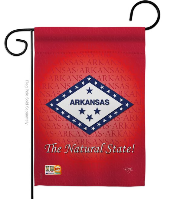 Arkansas - States Americana Vertical Impressions Decorative Flags HG108137 Made In USA - Image 2
