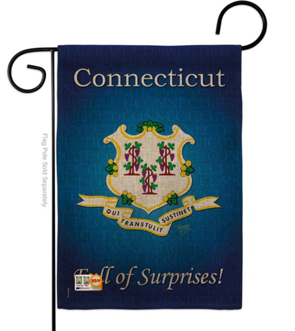 Connecticut - States Americana Vertical Impressions Decorative Flags HG108138 Made In USA - Image 8