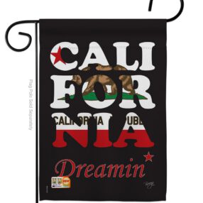 California Dreamin* - States Americana Vertical Impressions Decorative Flags HG108176 Made In USA