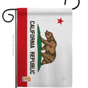 California State - States Americana Vertical Impressions Decorative Flags HG108229 Made In USA