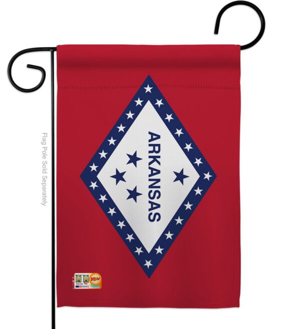 Arkansas - States Americana Vertical Impressions Decorative Flags HG140504 Made In USA - Image 2