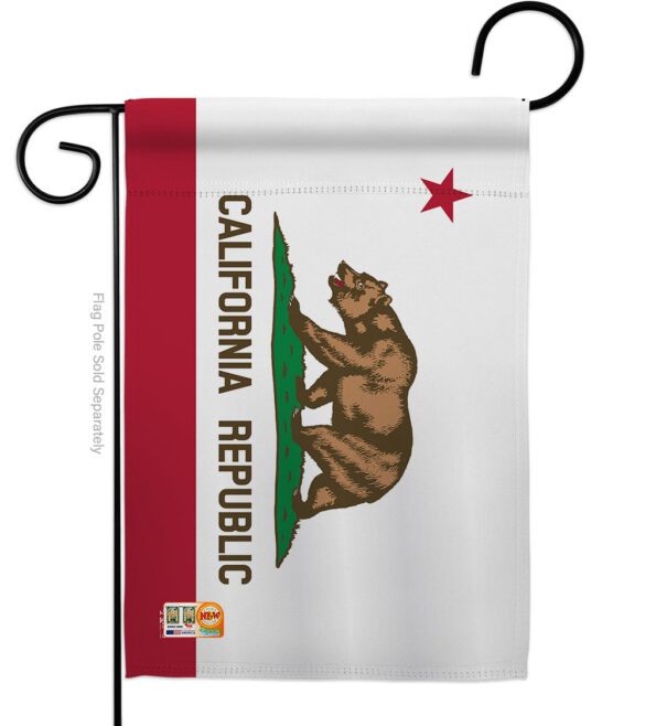 California - States Americana Vertical Impressions Decorative Flags HG140505 Made In USA