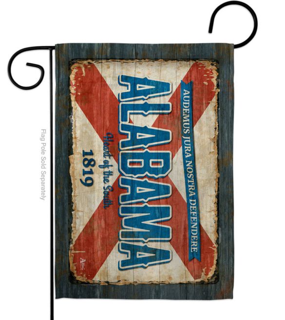 Alabama Vintage - States Americana Vertical Impressions Decorative Flags HG140945 Made In USA - Image 2
