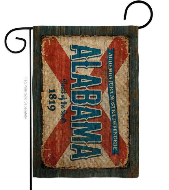 Alabama Vintage - States Americana Vertical Impressions Decorative Flags HG140945 Made In USA - Image 12