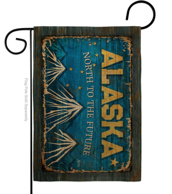 Alaska Vintage - States Americana Vertical Impressions Decorative Flags HG140946 Made In USA - Image 12