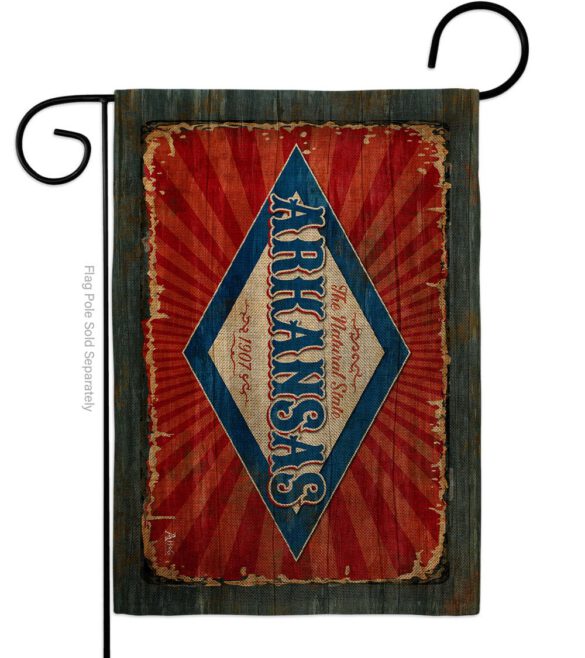 Arkansas Vintage - States Americana Vertical Impressions Decorative Flags HG140948 Made In USA - Image 12