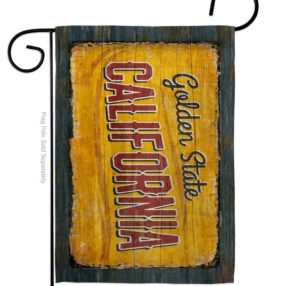 California Vintage - States Americana Vertical Impressions Decorative Flags HG140949 Made In USA