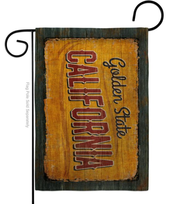 California Vintage - States Americana Vertical Impressions Decorative Flags HG140949 Made In USA - Image 11