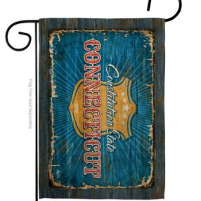 Connecticut Vintage - States Americana Vertical Impressions Decorative Flags HG140951 Made In USA