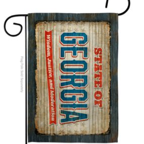 Georgia Vintage - States Americana Vertical Impressions Decorative Flags HG140955 Made In USA