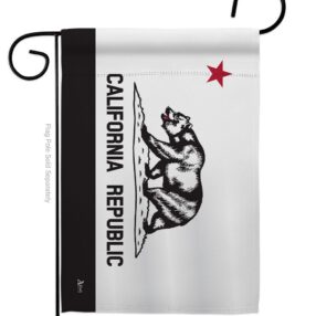 Black & White California - States Americana Vertical Impressions Decorative Flags HG140998 Made In USA