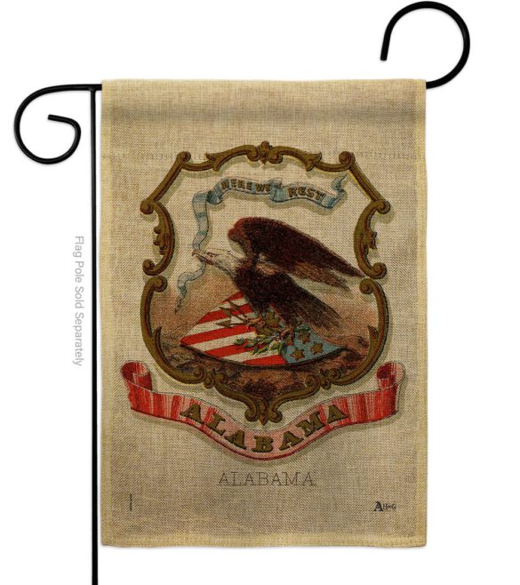 Coat of arms of Alabama - States Americana Vertical Impressions Decorative Flags HG141208 Made In USA - Image 22