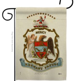Coat of arms of Arkansas - States Americana Vertical Impressions Decorative Flags HG141209 Made In USA