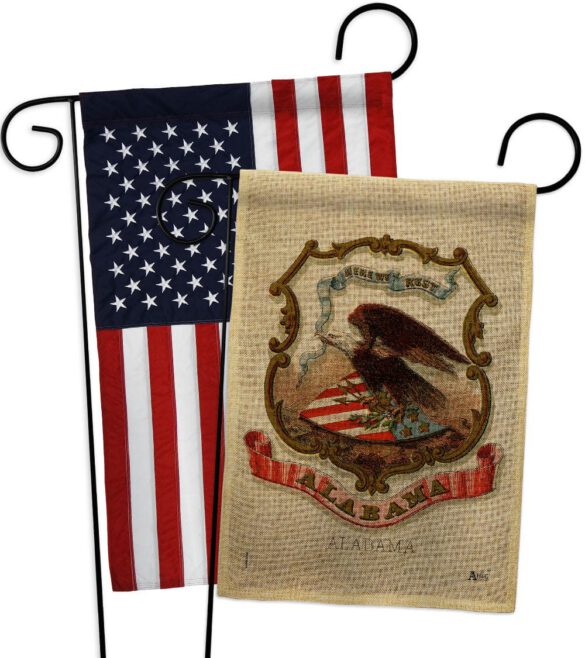 Coat of arms of Alabama - States Americana Vertical Impressions Decorative Flags HG141208 Made In USA - Image 30