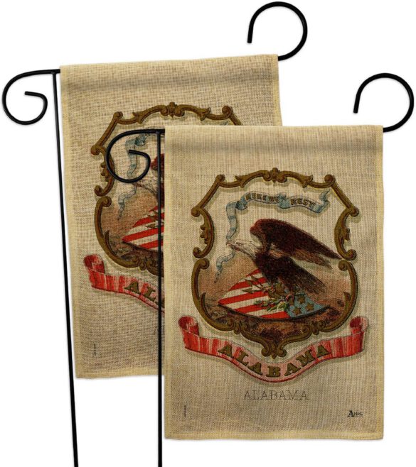 Coat of arms of Alabama - States Americana Vertical Impressions Decorative Flags HG141208 Made In USA - Image 32