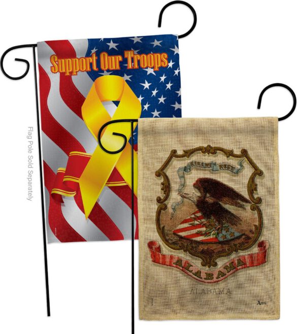Coat of arms of Alabama - States Americana Vertical Impressions Decorative Flags HG141208 Made In USA - Image 34