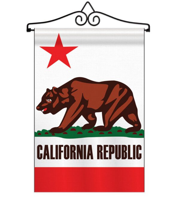 California - States Americana Vertical Applique Decorative Flags HG108050 - Image 9