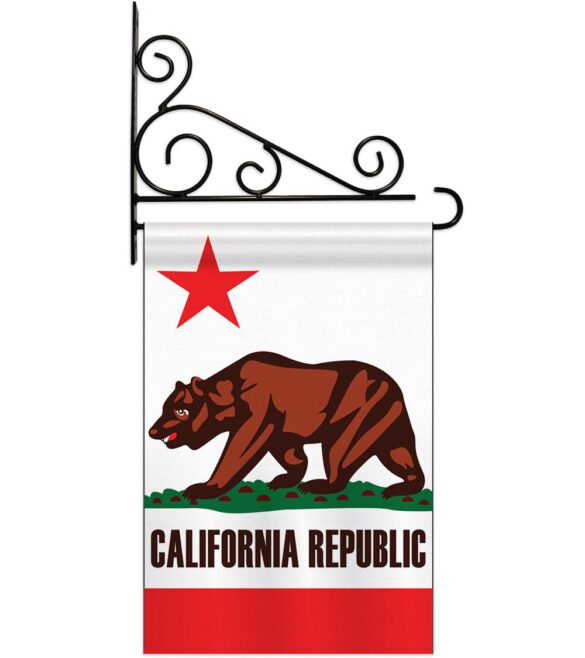 California - States Americana Vertical Applique Decorative Flags HG108050 - Image 3